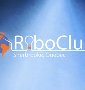 Riboclub logo on brushed metal background