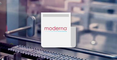 press release from moderna on vaccine factory background